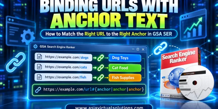 How to Bind URLs to Anchor Text in GSA Search Engine Ranker (GSA SER) 1 Binding URLs with Anchors Text in GSA SER