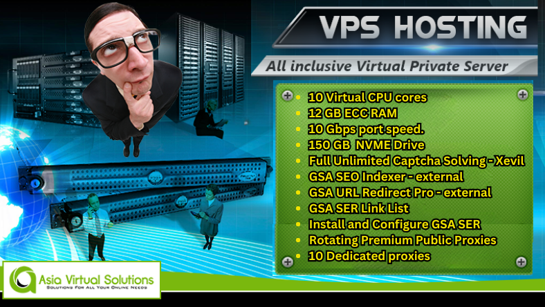 GSA SER VPS Hosting by Asia Virtual Solutions