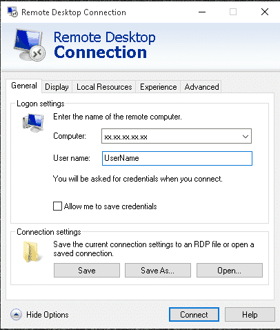 Remote Desktop Connection App
