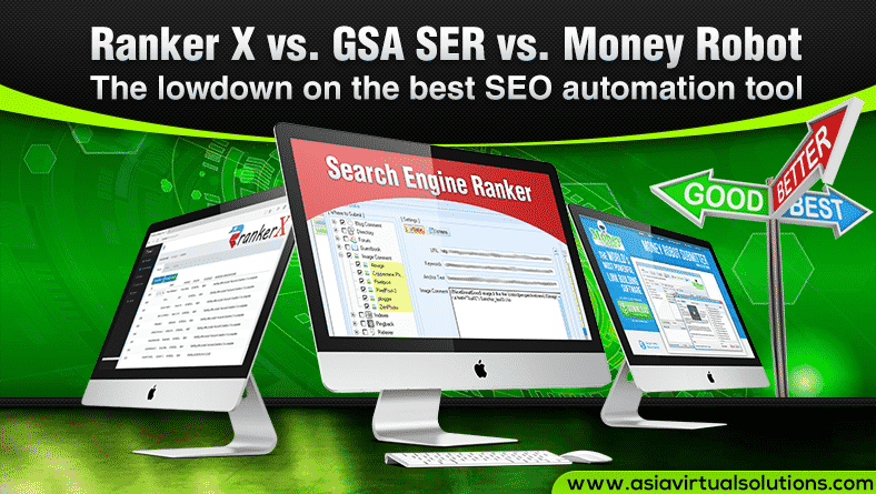 Ranker X vs. GSA SER vs. Money Robot