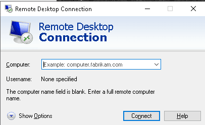 Remote Desktop Connection