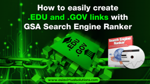 How to easily create .EDU and .GOV links with GSA Search Engine Ranker