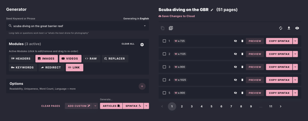 Menterprise Review: The Best Content Generator Ever? 3 A screen displaying the configuration options for menterprise content generator.
