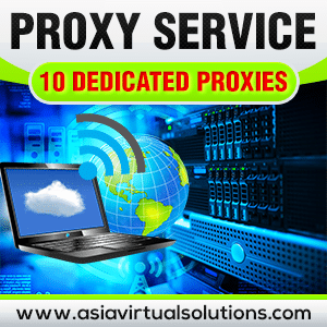Proxy service 10 dedicated proxies.