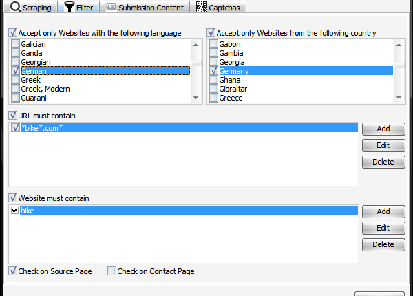 GSA Website Contact - Specific Contact