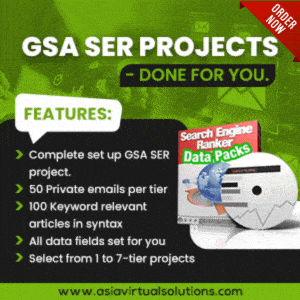 Gsa ser projects done for you.