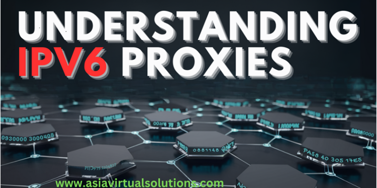 การทำงานของพร็อกซี IPv6: ทำความเข้าใจพร็อกซีฝั่งหน้าและพร็อกซีทัวล 1 โหนดหกเหลี่ยมที่มีข้อมูลกำกับจะเชื่อมต่อกันเป็นเครือข่ายภายใต้หัวข้อตัวหนา "ทำความเข้าใจพร็อกซี IPv6" โดยมี URL เว็บไซต์อยู่ที่ด้านล่าง.