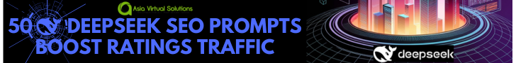 50 Deepseek SEO Prompts to Boost Rankings & Traffic 9 Banner with text: "50% Off DeepSeek SEO Prompts Boost Ratings Traffic" and logos for "Data Wind Solutions" and "deepseek". Background features abstract digital graphics.