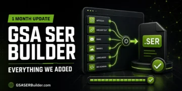 GSA SER Builder Is One Month Old — Here Is Everything We Added 11 Aggiornamento di GSASERBuilder valido per un mese, con contenuti multilingue, progetti GSA SER in blocco, pagine ottimizzate per i motori di ricerca, diverse opzioni di abbonamento e premi per gli affiliati.