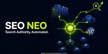 SEO NEO — Search Authority, Automated: sebuah pusat yang menghubungkan artikel, blog berbasis cloud, dan WordPress ke jaringan backlink dan peningkatan peringkat pencarian.