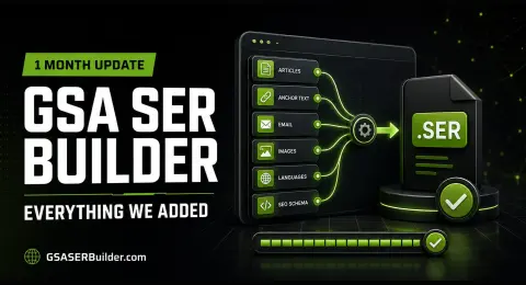 GSA SER Builder one month update