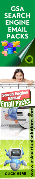 GSA Search Engine Ranker email packs, 120x600.