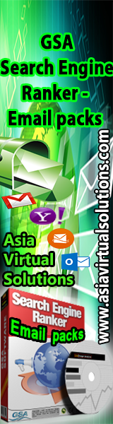 GSA Search Engine ranker email packs by Asia Virtual Solutions