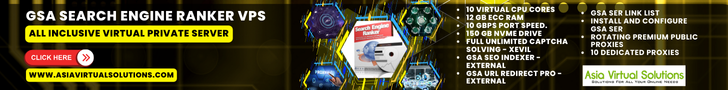 Discover the ultimate VPS for GSA Search Engine Ranker by Asia Virtual Solutions. Enjoy features like QR codes, ECC RAM, high SSD speed, and private proxies. Elevate your search engine ranking experience today! Visit asiavirtualsolutions.com for more details.