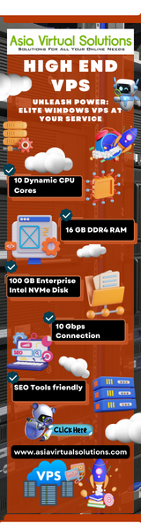 A high-end VPS services poster showcasing various options.