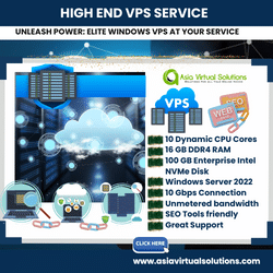 Offering a top-notch High End VPS service for exceptional performance and reliability.