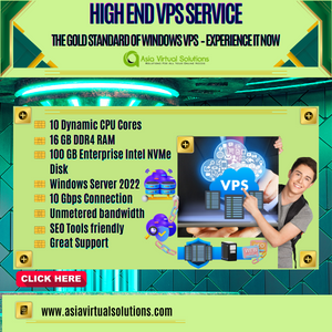 High End Windows VPS service offering excellent performance.