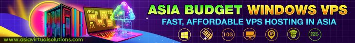 Asia Budget Windows VPS – 728×90 – 1 Explore our Asia Budget Windows VPS 10G for fast, affordable hosting in Asia. Featuring vibrant server graphics and service icons, it ensures seamless online experiences.