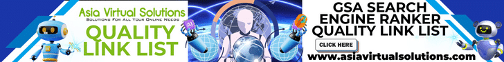 GSA Search Engine Ranker quality link list. 728x90